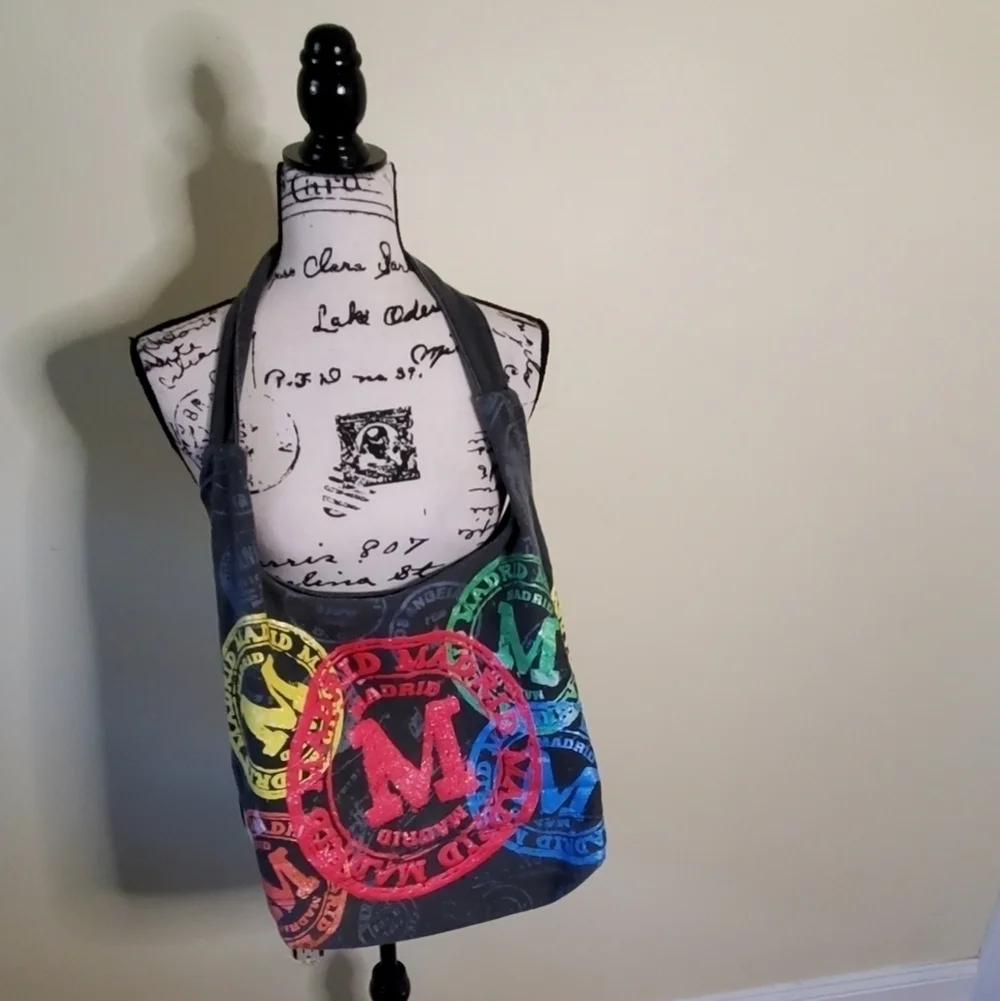 Grup LK Madrid Hobo Bag Painted Colorful Bohemian